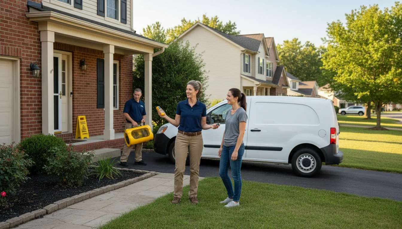 Residential water damage restoration in Aztec, NM